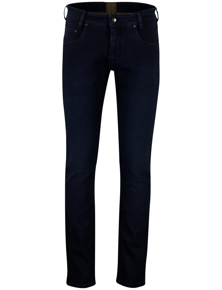 Gardeur slim-fit saxton denim jeans donkerblauw