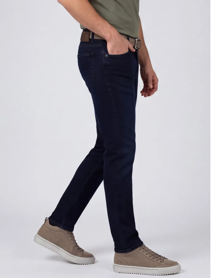 Gardeur denim jeans effen donkerblauw