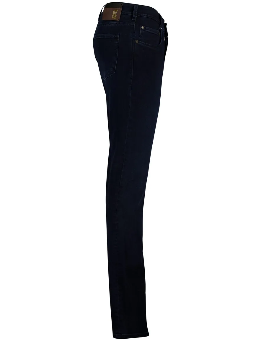 Gardeur slim-fit saxton denim jeans donkerblauw