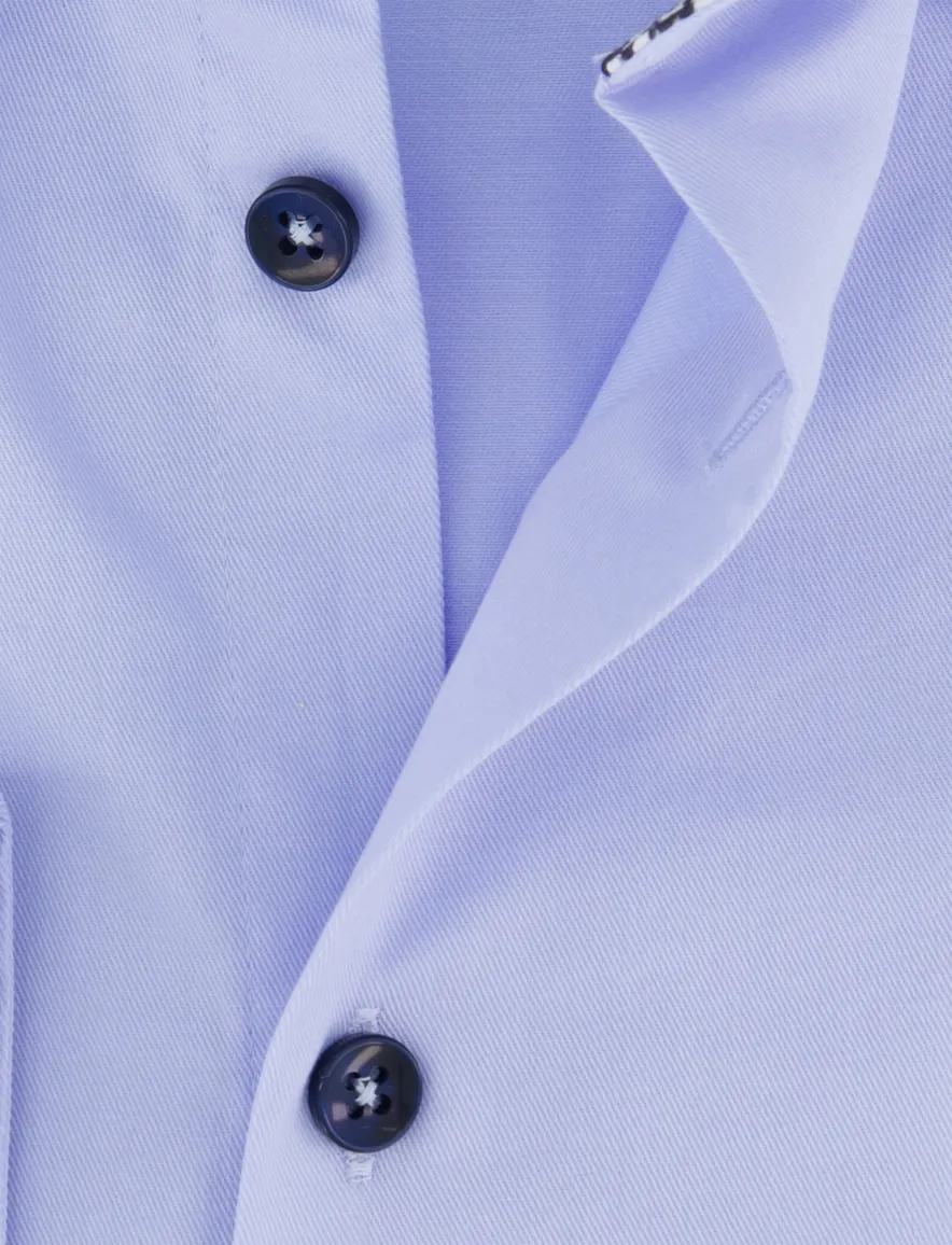 Ledub overhemd modern fit lichtblauw effen