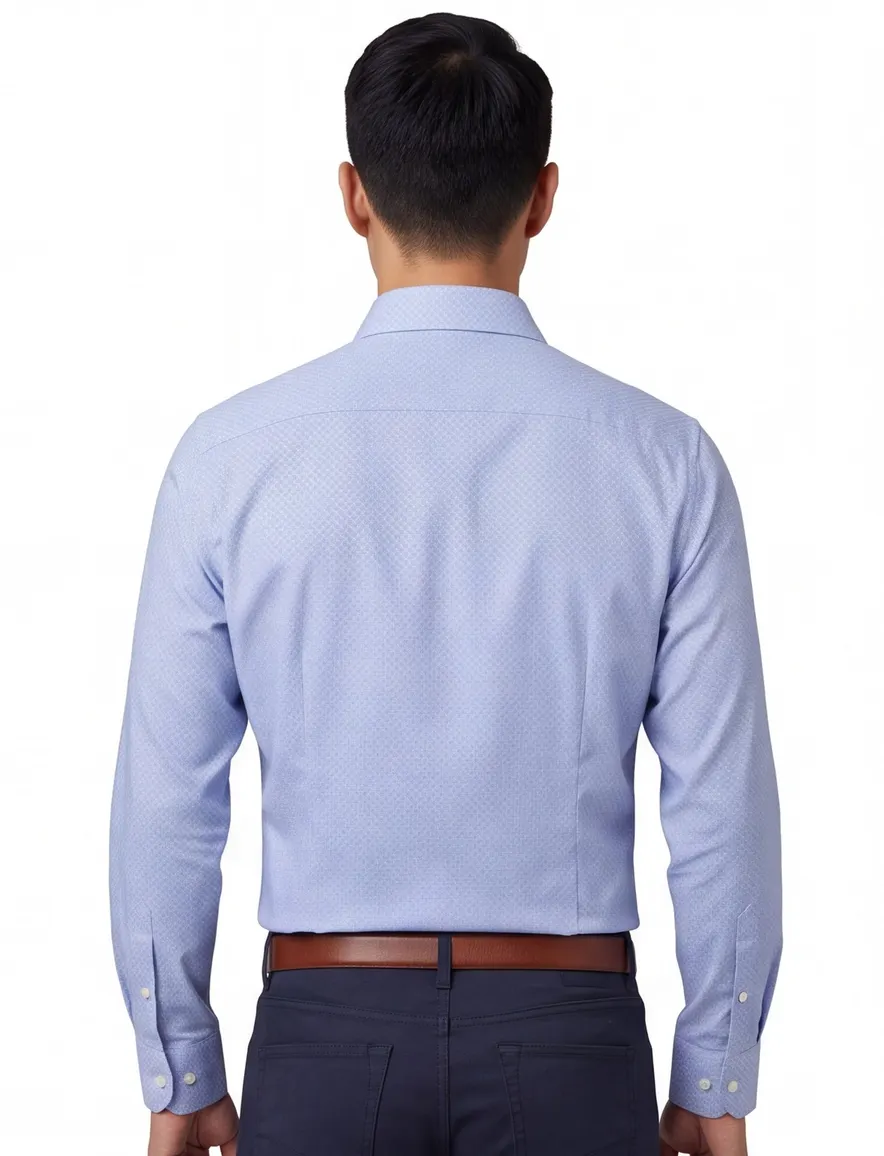 John Miller Tailored fit Overhemd blauw geprint