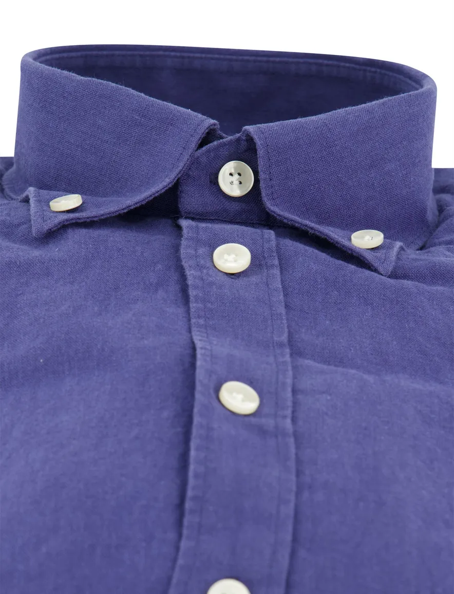 Overhemd John Miller Slim Fit blauw