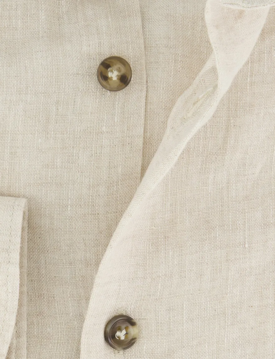 John Miller overhemd slim fit beige 5142128-61