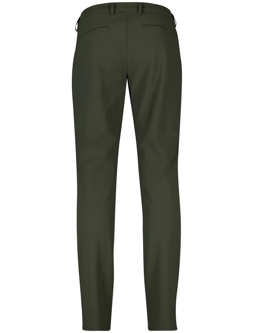 North 84 travelerpants groen effen slim fit