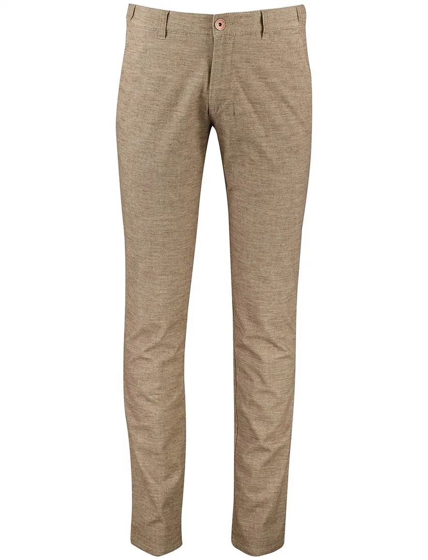 North 84 Pantalon Bruin katoen gemeleerd