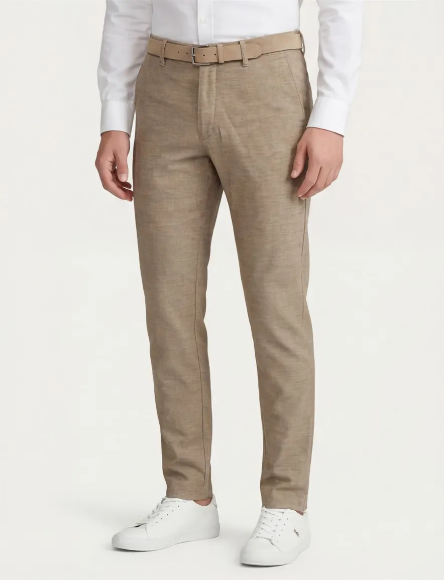North 84 Pantalon Bruin katoen gemeleerd