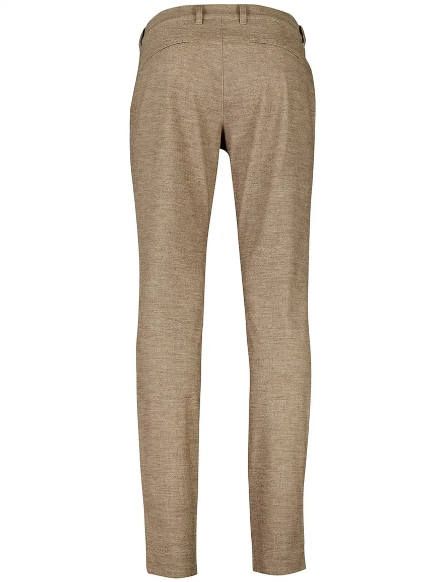 North84 slim fit chino beige katoen gemêleerd