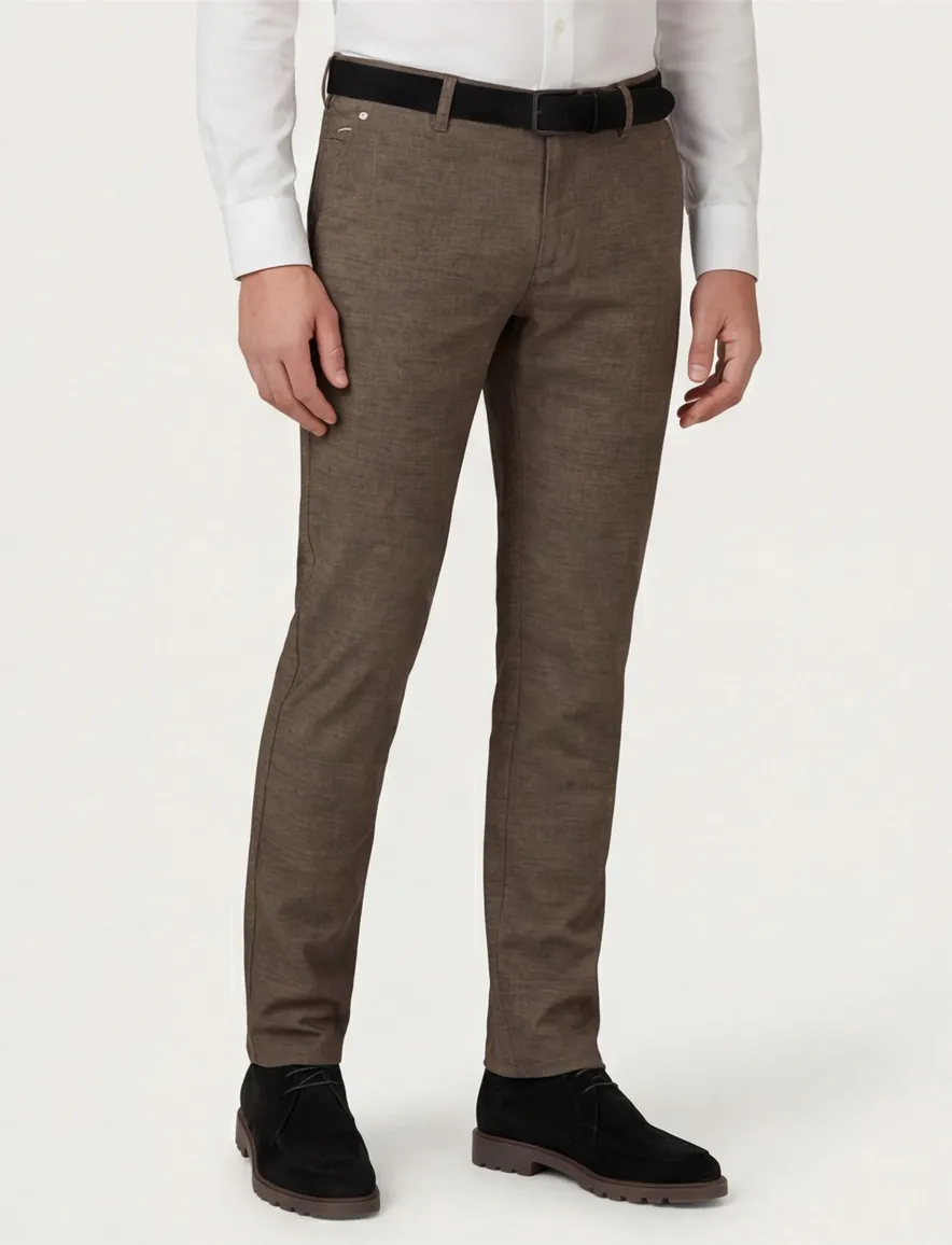 Pantalon chino bruin North84