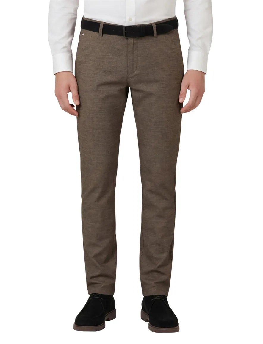 Pantalon chino bruin North84