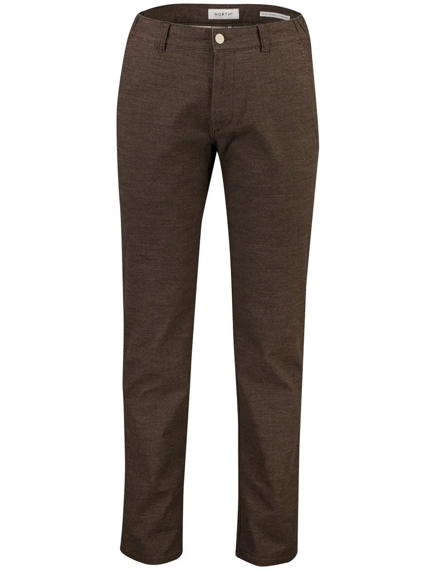 Broek North84 bruin Elegance Chino Collection