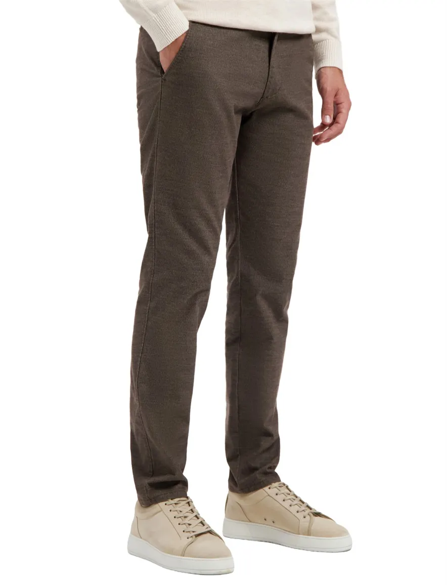 Broek North84 bruin Elegance Chino Collection
