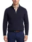 Barbour trui donkerblauw effen normale fit wol