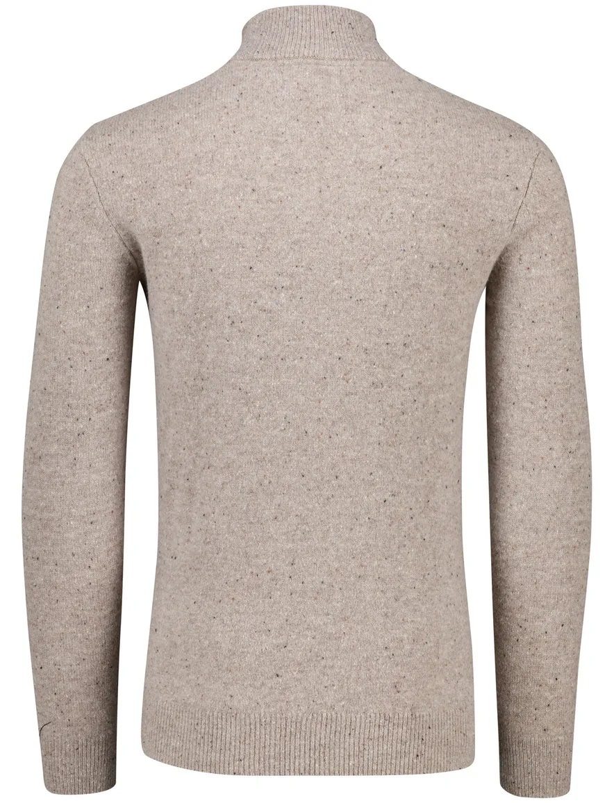 Barbour trui grijs half zip