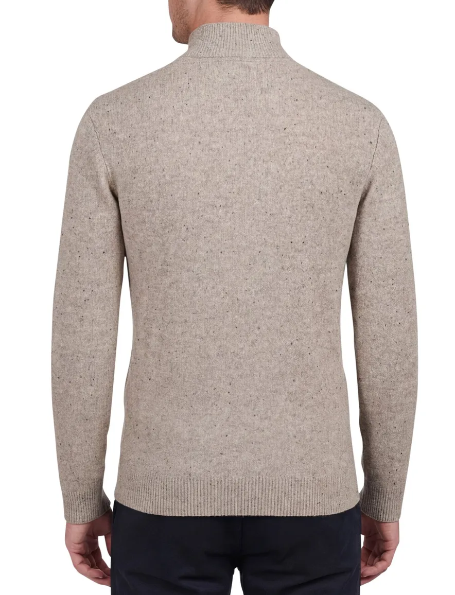 Barbour trui grijs half zip