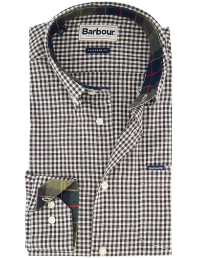 Barbour Barbour casual overhemd bruin