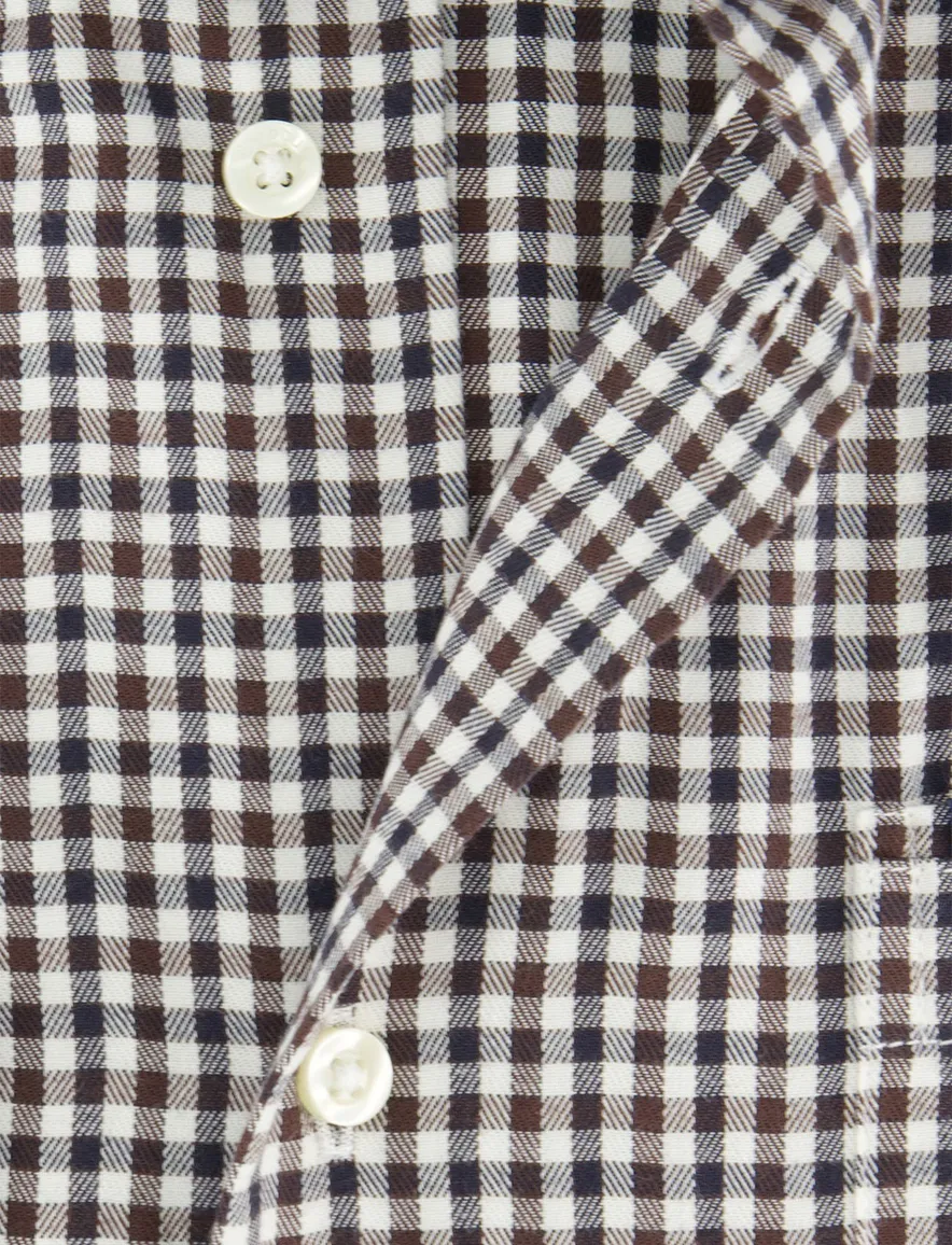 Barbour casual overhemd bruin