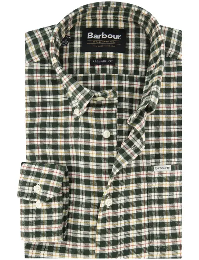 Barbour Barbour regular fit casual overhemd groen geruit
