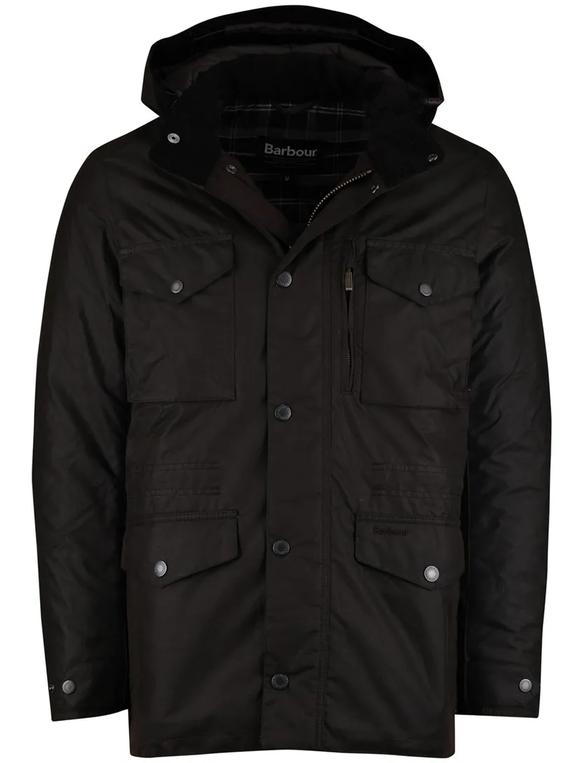 Barbour winterjas bruin effen normale fit