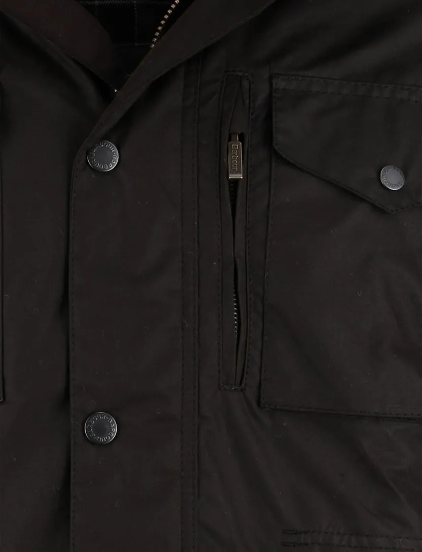 Barbour winterjas bruin effen normale fit