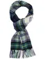 Geruite sjaal Barbour groen navy lamswol