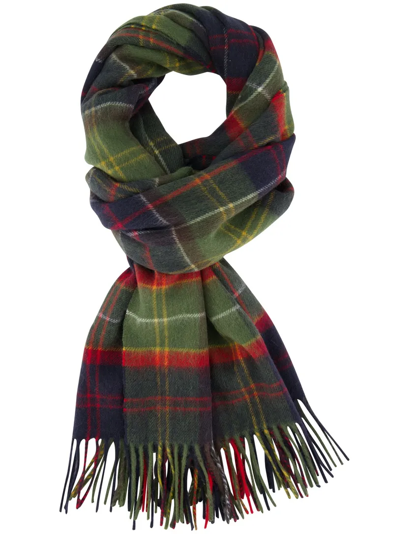 Barbour Sjaal groen rood ruit