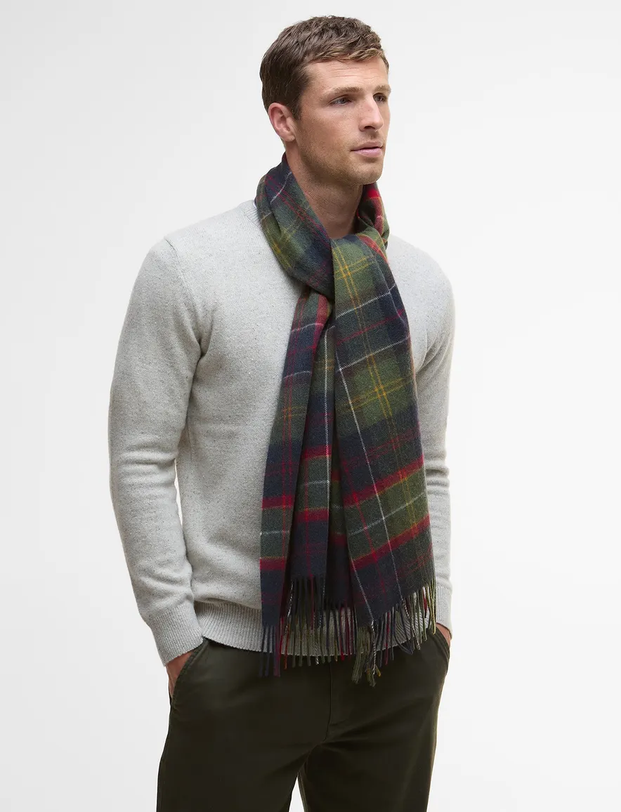 Barbour Sjaal groen rood ruit