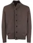 Barbour vest bruin effen wol