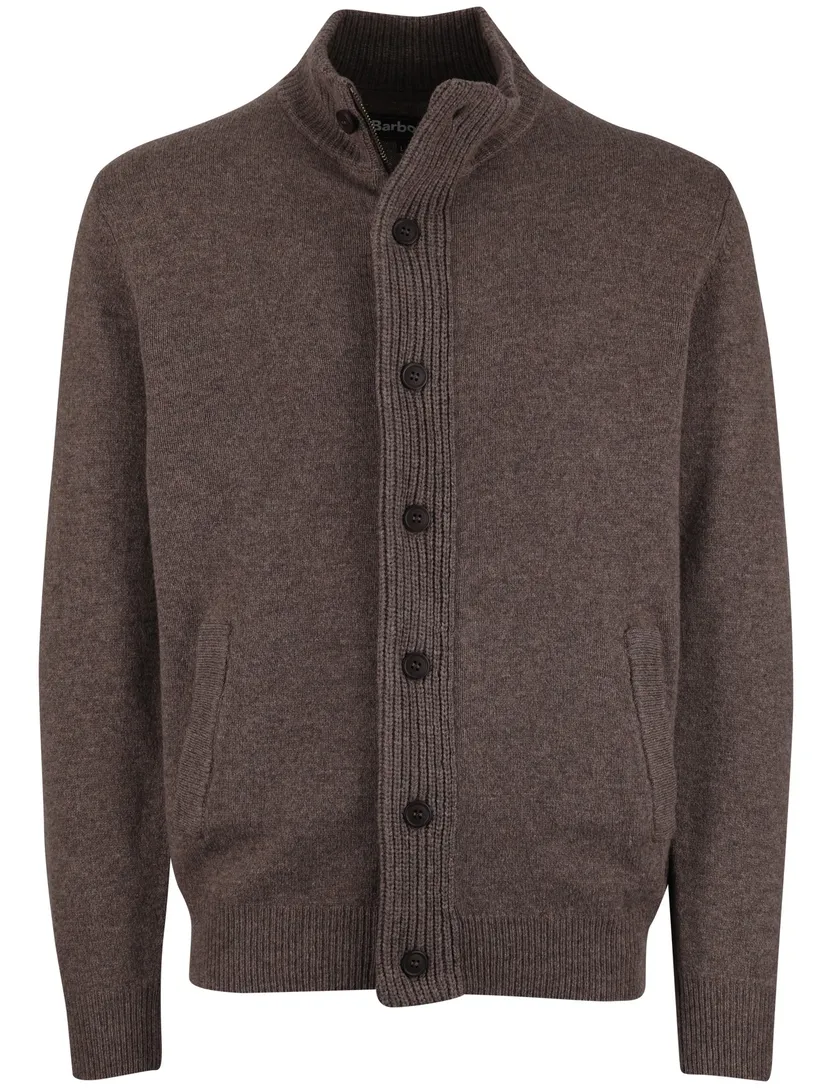 bruin vest Barbour wol