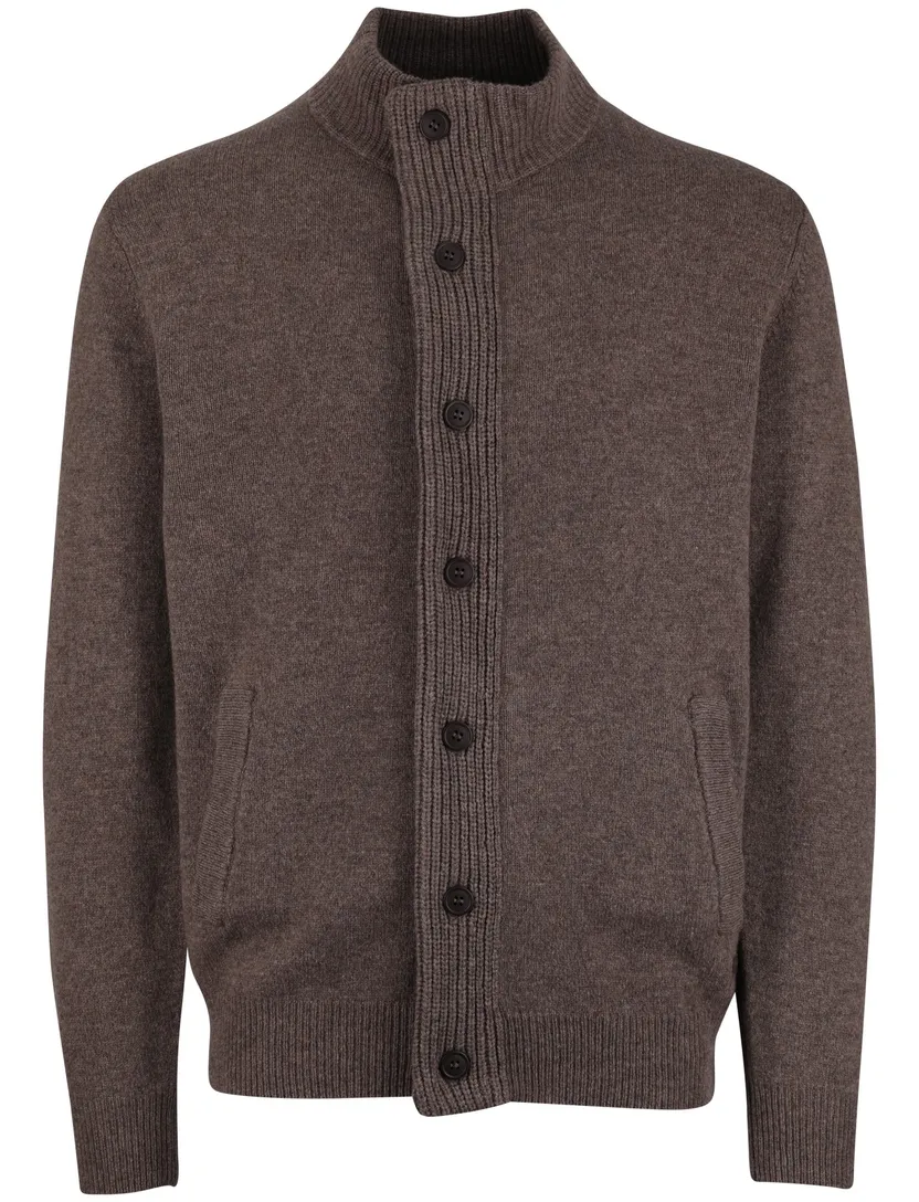 bruin vest Barbour wol