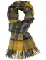 Geel navy geruite sjaal Barbour