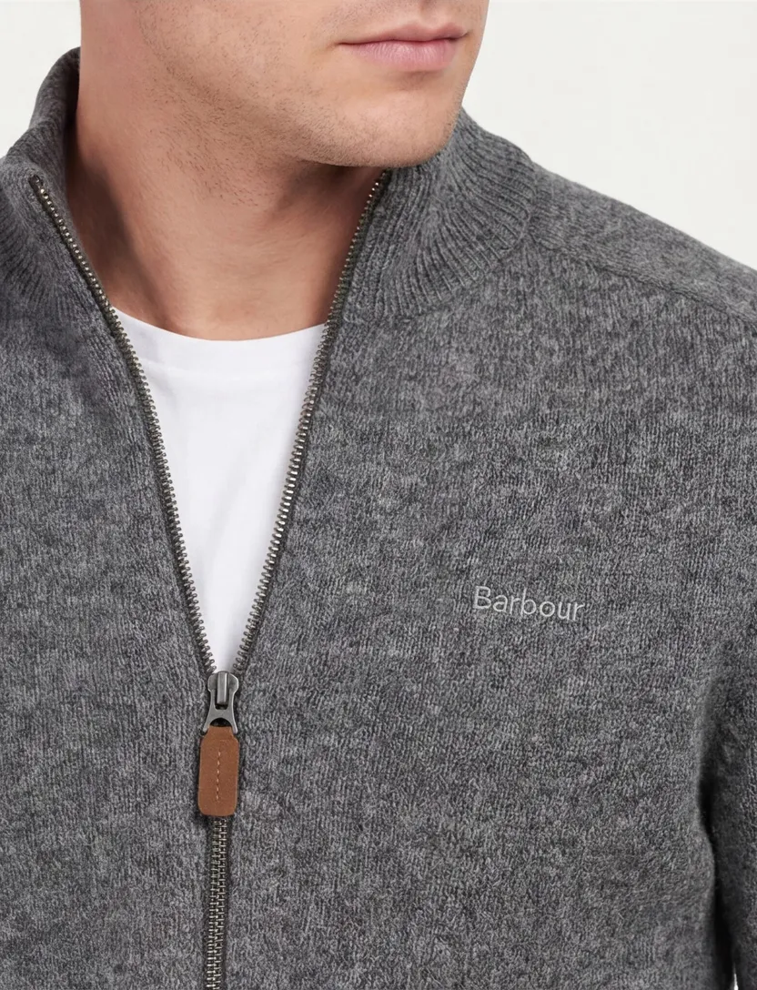 vest Barbour antraciet