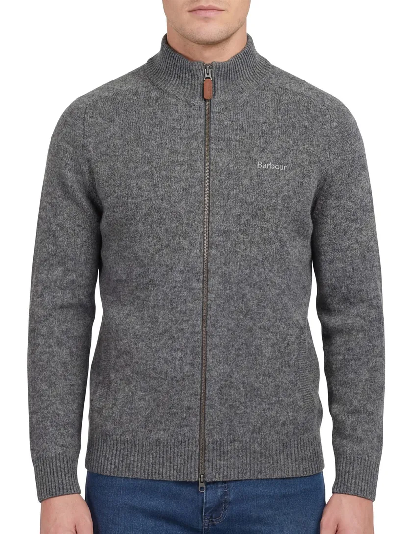 vest Barbour antraciet