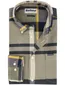 Barbour overhemd geruit grijs katoen slim fit
