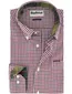 Barbour overhemd rood geruit katoen slim fit