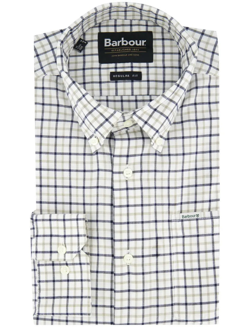 Barbour regular fit overhemd grijs