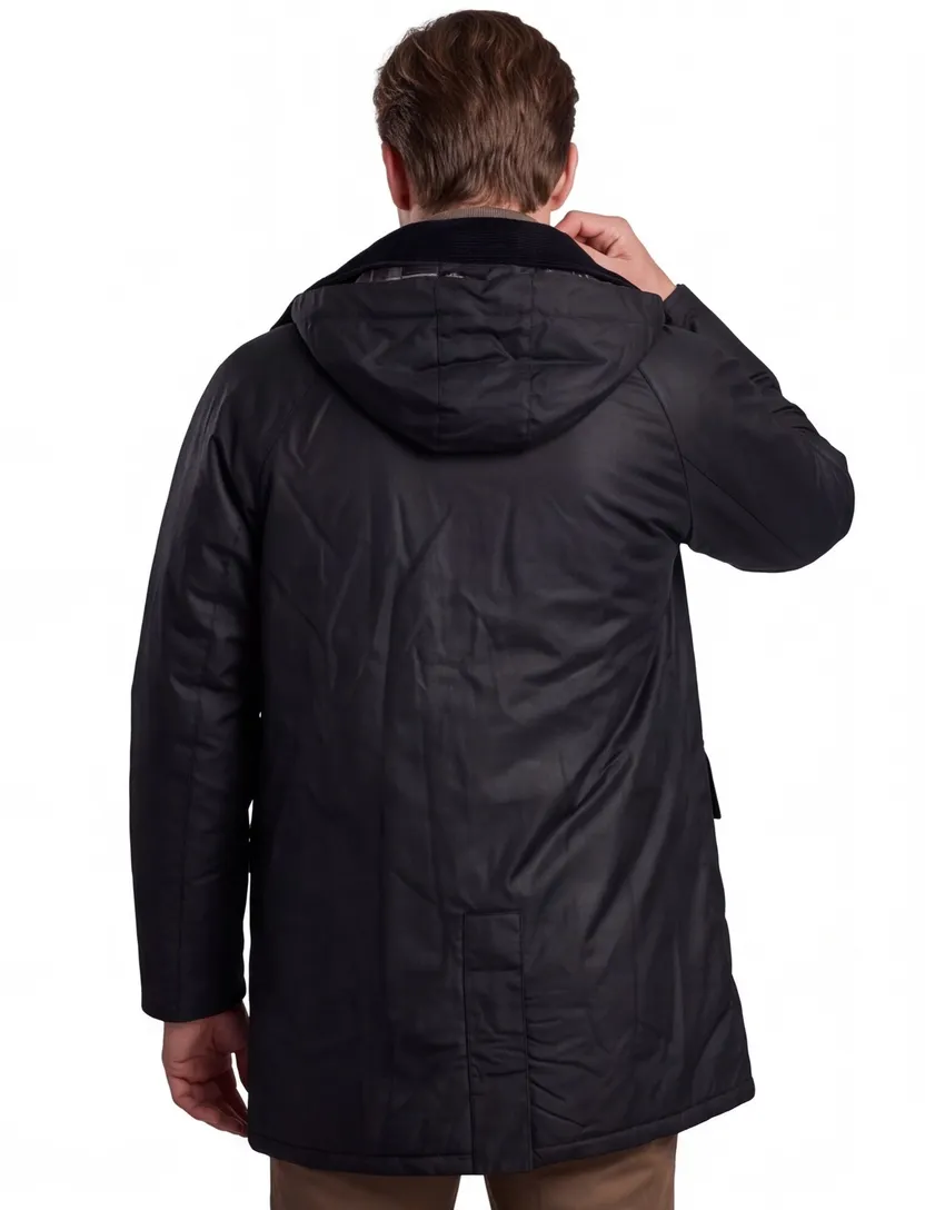 Barbour tussenjas trench coat navy