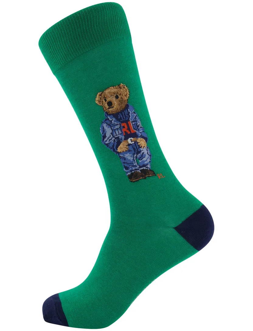 Polo Ralph Lauren sokken multicolor giftbox bear met print