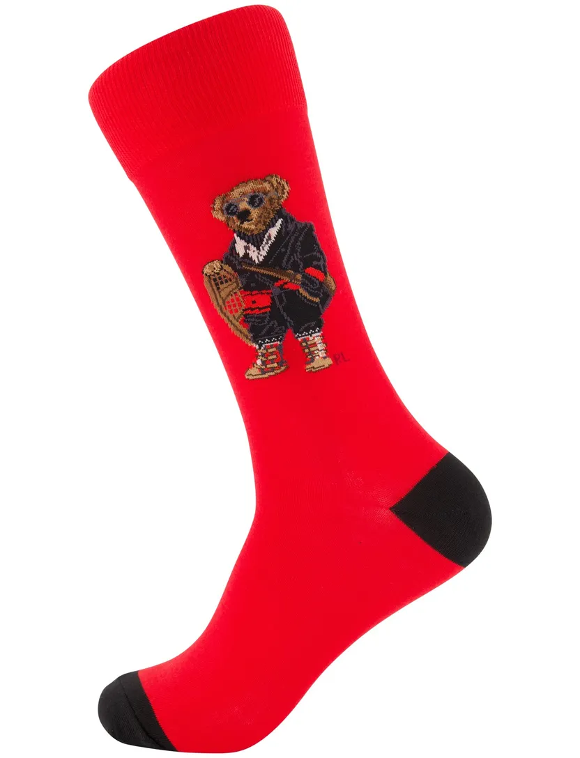 Polo Ralph Lauren sokken multicolor giftbox bear met print