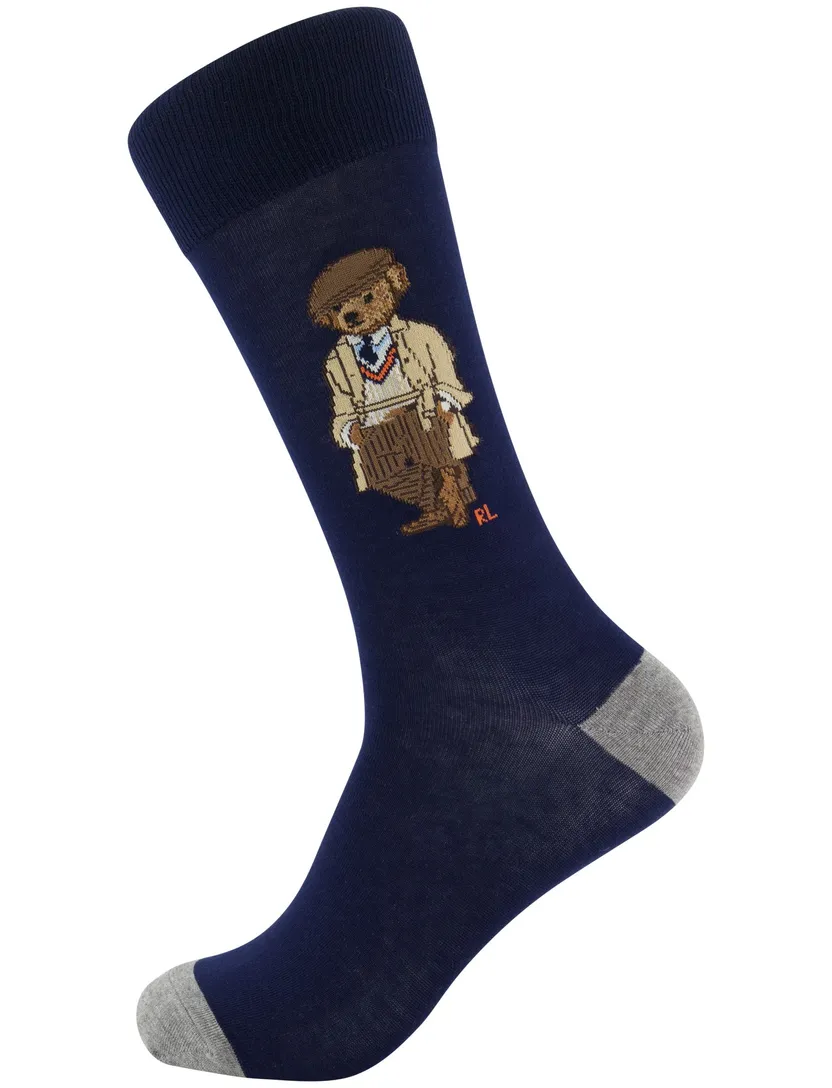 Polo Ralph Lauren sokken multicolor giftbox bear met print