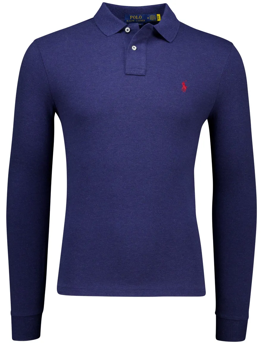 Polo Ralph Lauren polo lange mouw donkerblauw