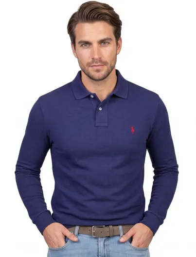 Polo Ralph Lauren Polo Ralph Lauren polo lange mouw donkerblauw
