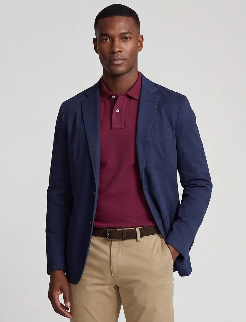 Polo Ralph Lauren polo lange mouw rood 2-knoops