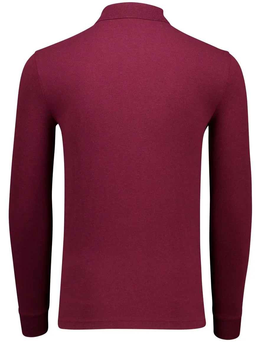 Polo Ralph Lauren polo lange mouw rood 2-knoops