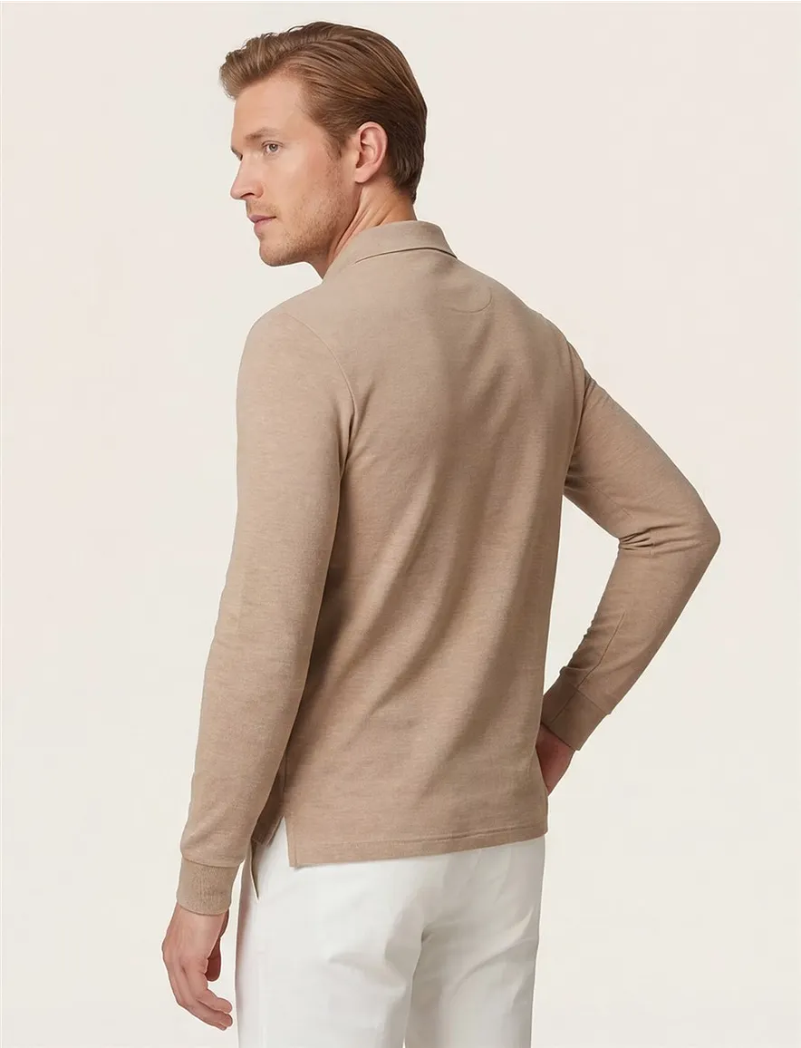 trui camel Polo Ralph Lauren Custom Slim Fit