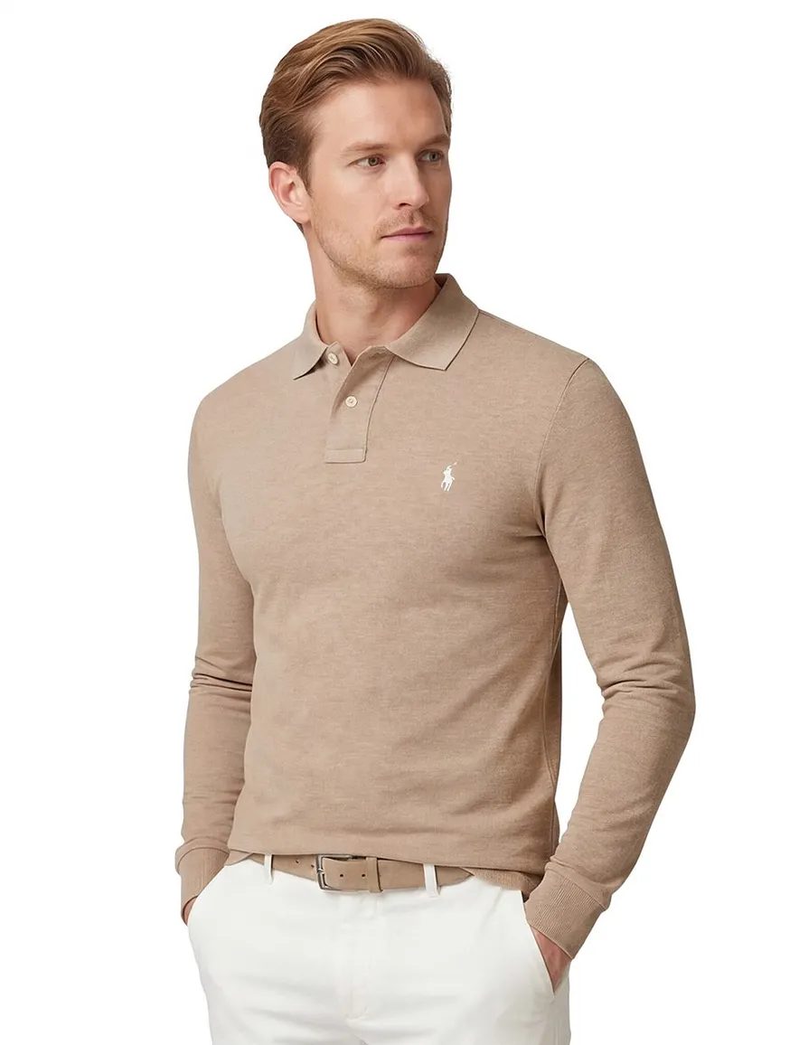 trui camel Polo Ralph Lauren Custom Slim Fit