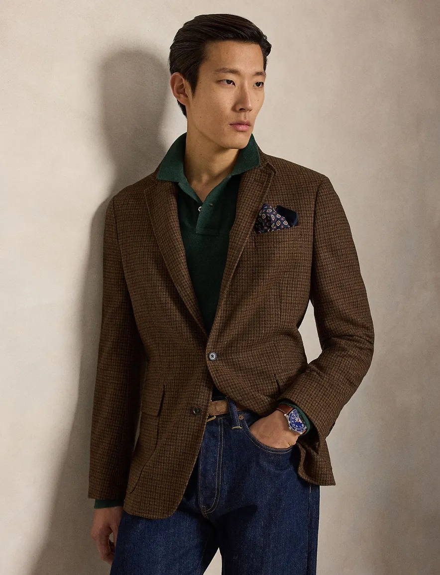 trui groen Polo Ralph Lauren Custom Slim Fit