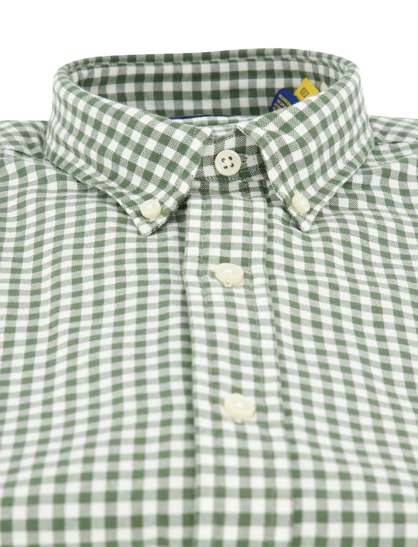 Polo Ralph Lauren overhemd groen geruit slim fit