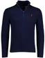 Polo Ralph Lauren trui effen navy half zip normale fit