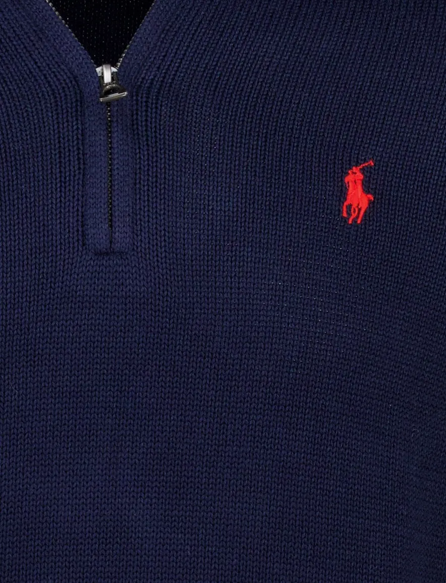 Polo Ralph Lauren trui half zip navy