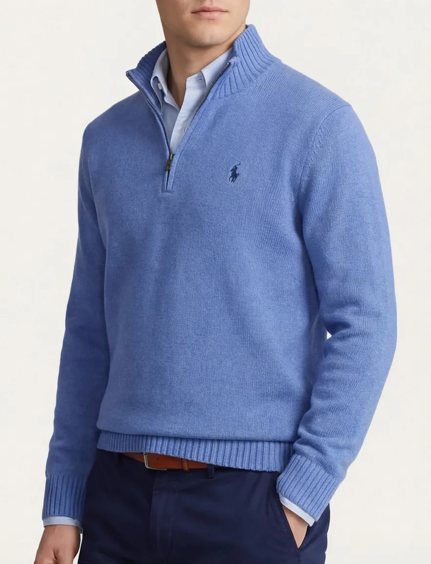 Polo Ralph Lauren trui half zip blauw